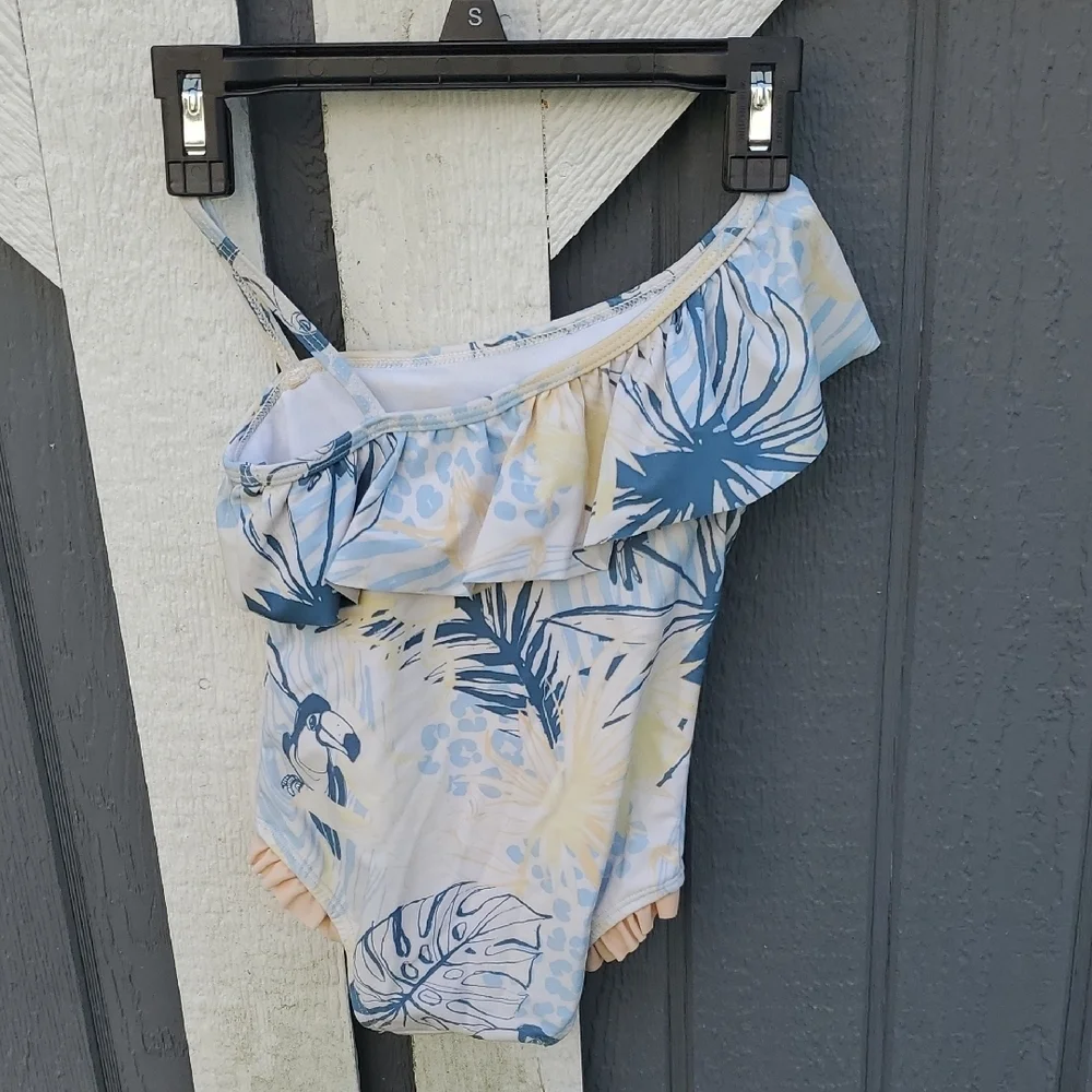 RuffleButts Birds of Paradise Swimsuit